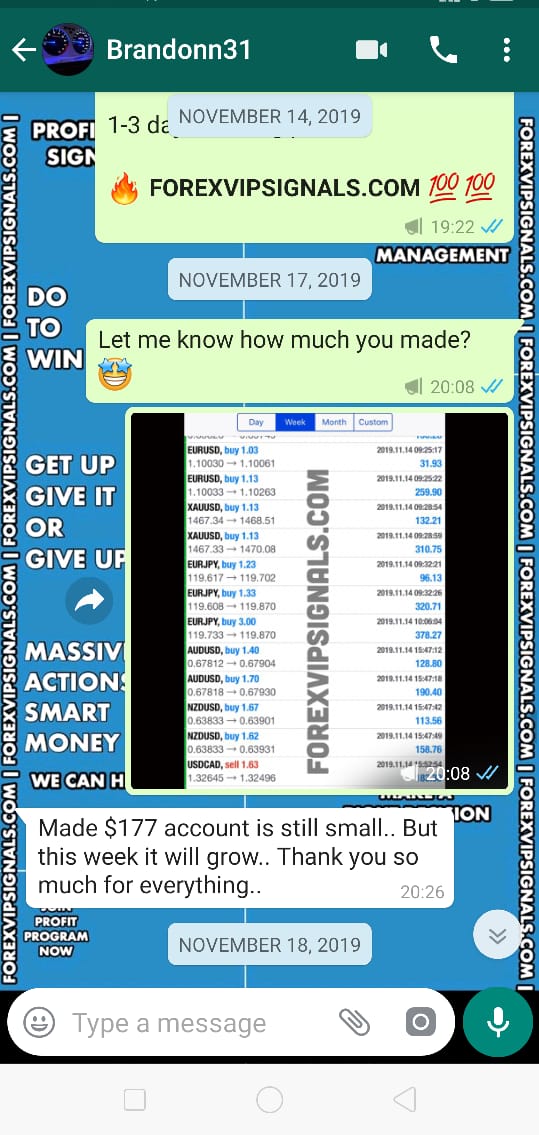 forex signals performance