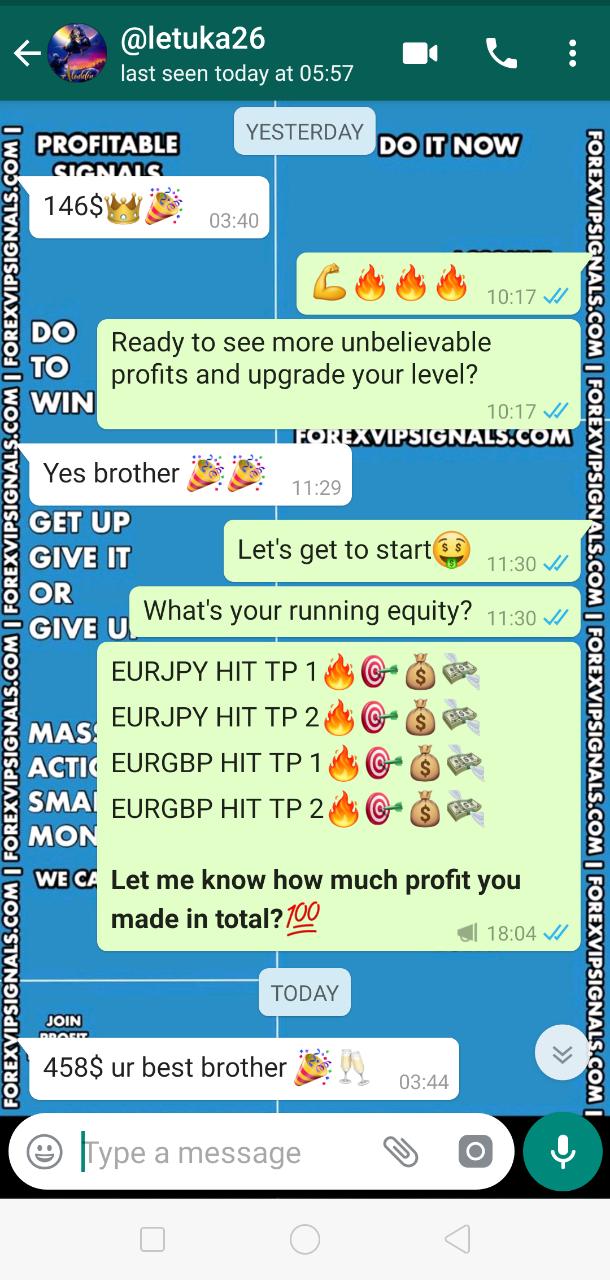 free forex signals whatsapp