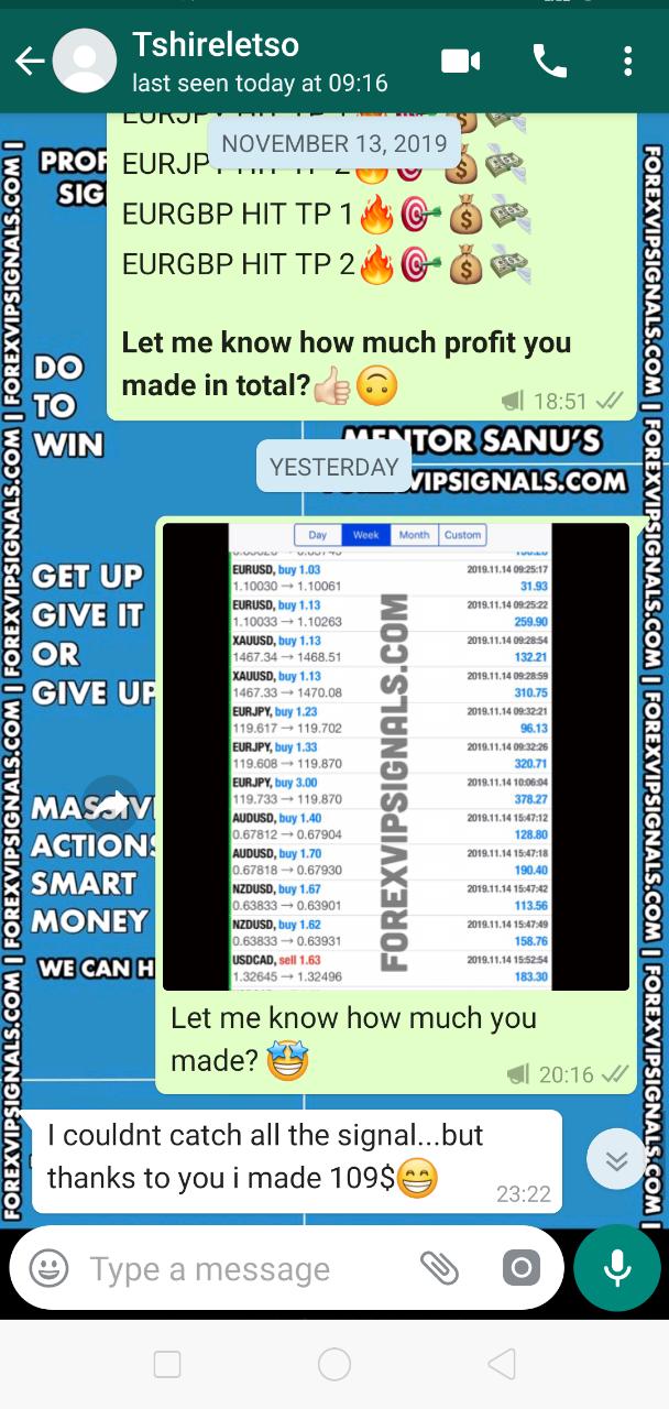 forex trading signals performance