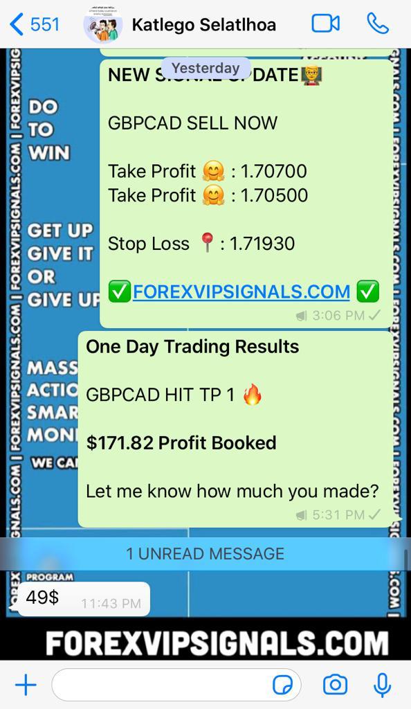 forex results by forex vip signals