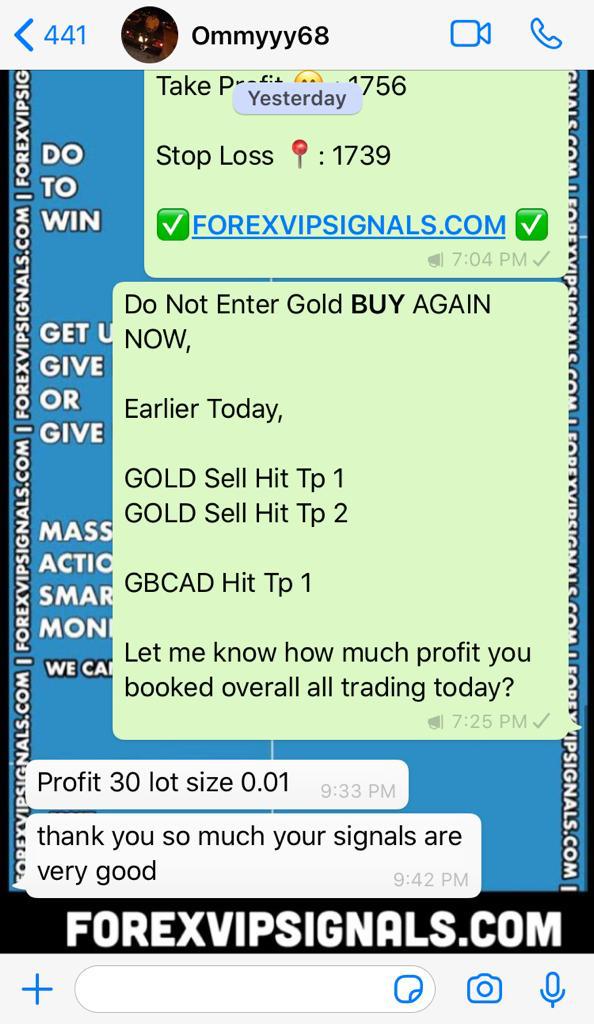 forex results by forex vip signals