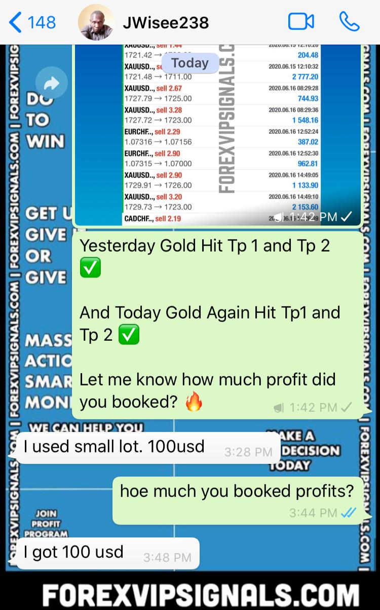live signal trading on whatsapp with forex vip signals