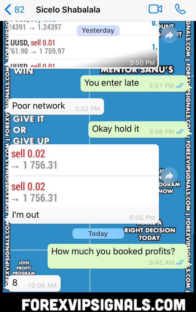 forex signals whatsapp by forex vip signals