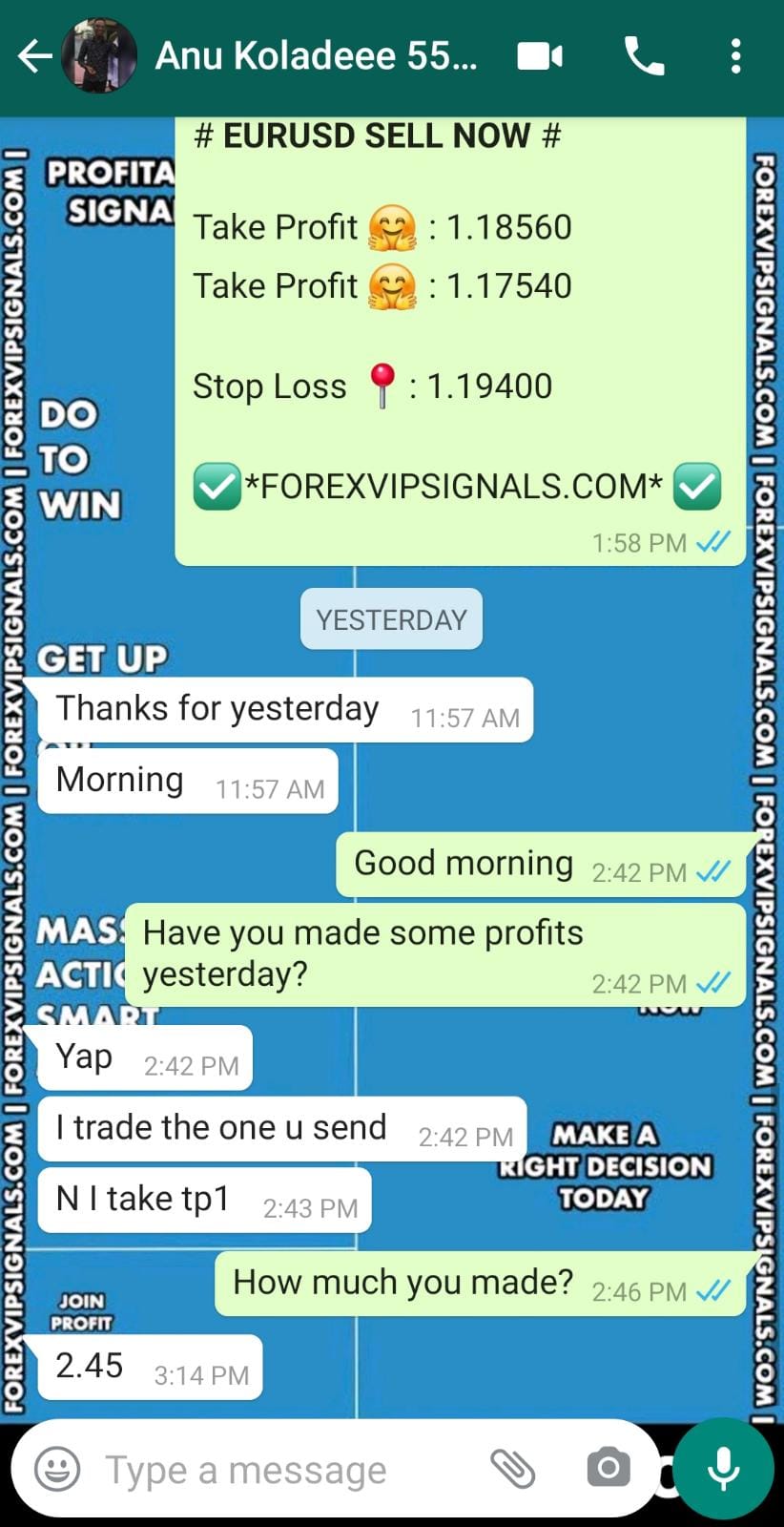 daily forex signals by forex vip signals