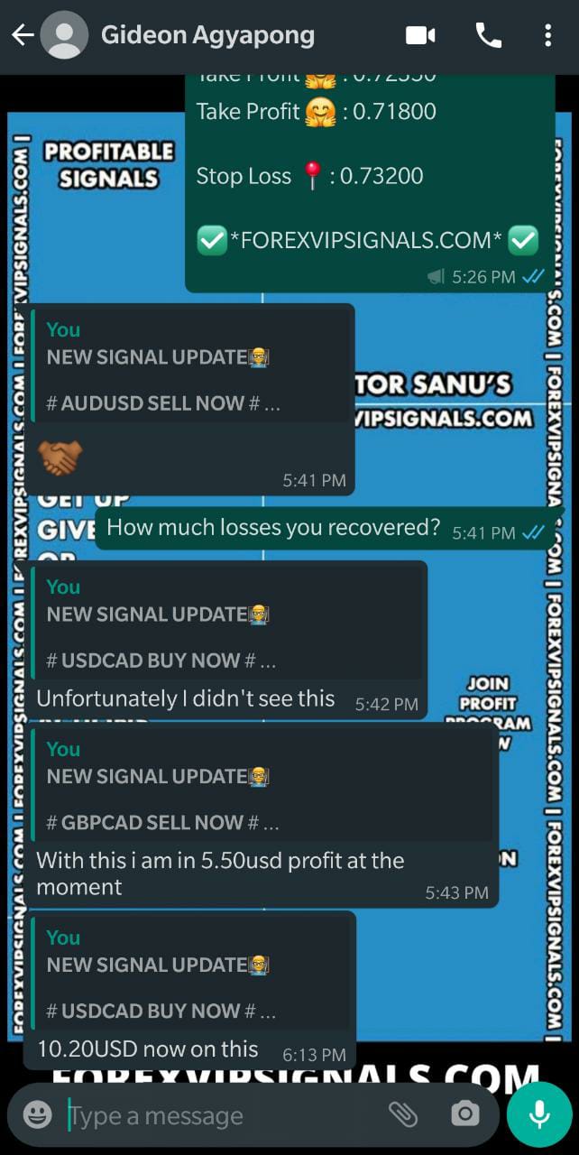 whatsapp forex signals by forex vip signals