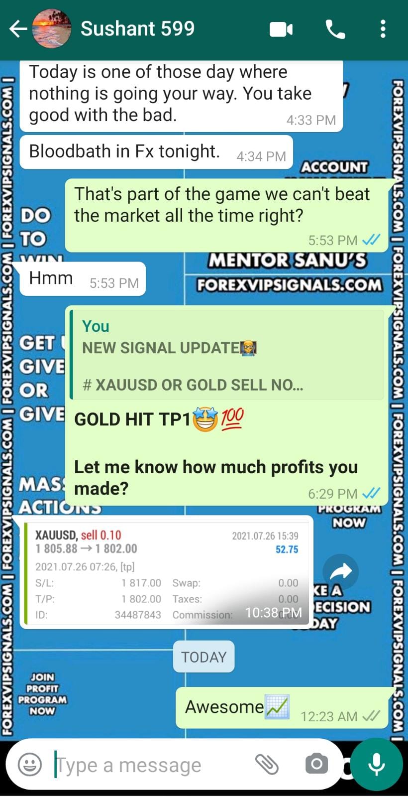 xauusd signal with forex vip signals