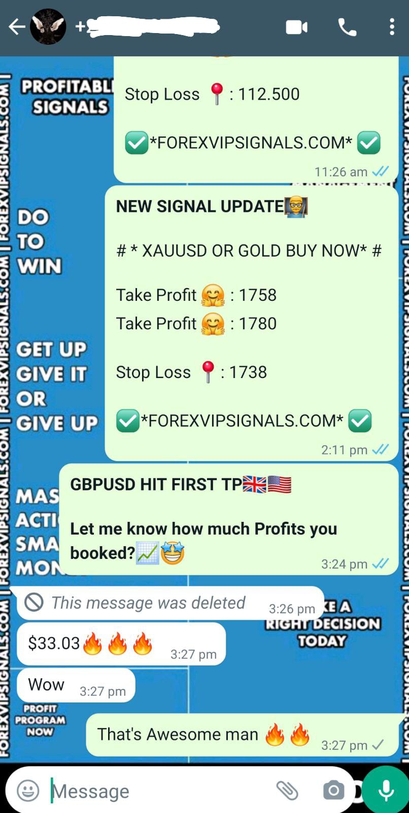 forex signals on whatsapp by forex vip signals