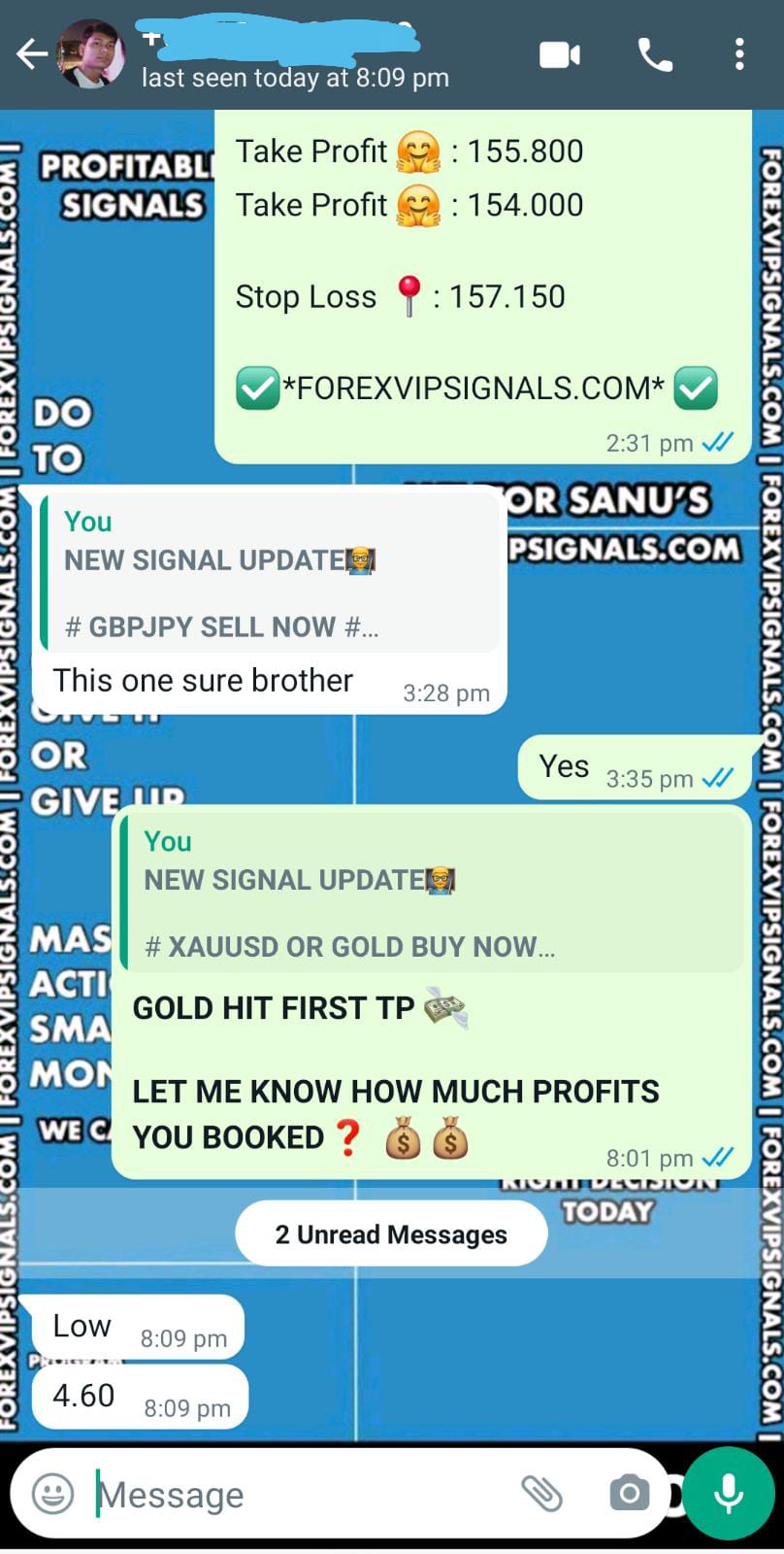 daily forex signals by forex vip signals