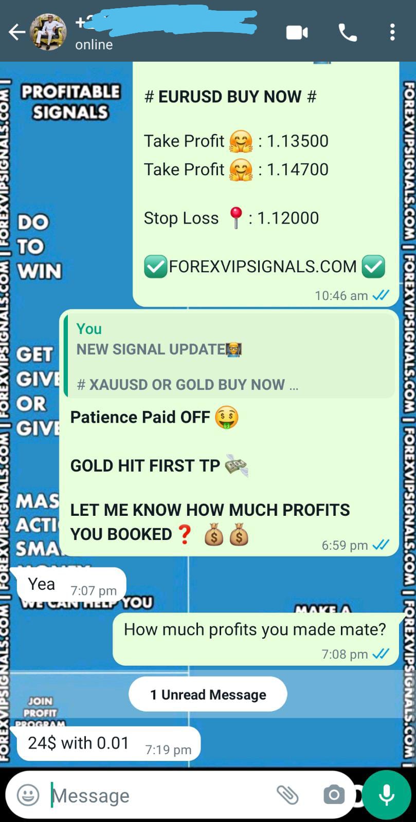 forex chart by forex vip signals