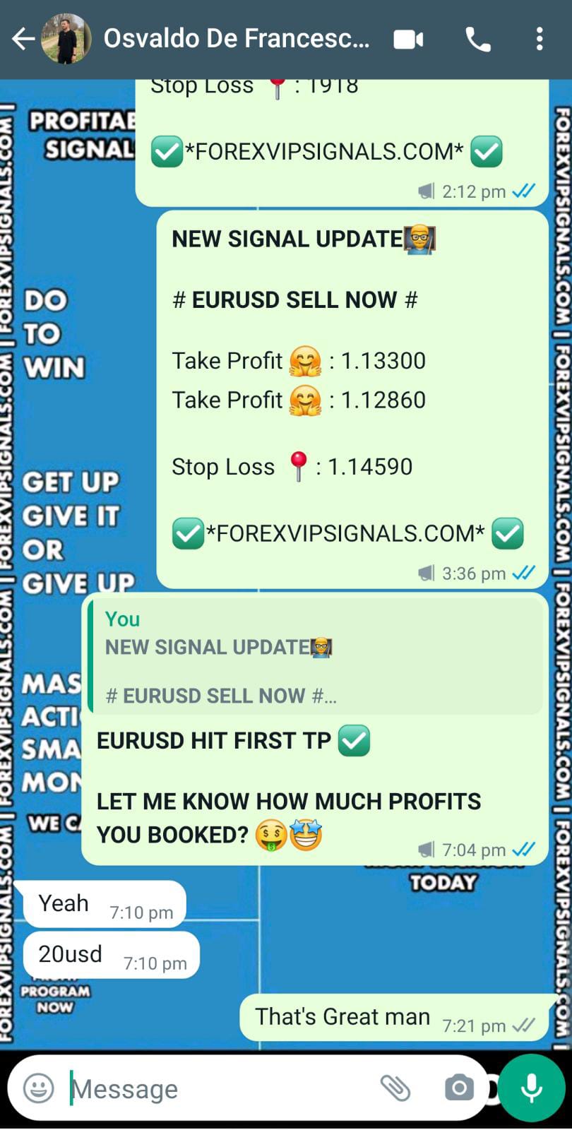 daily forex signals by forex vip signals