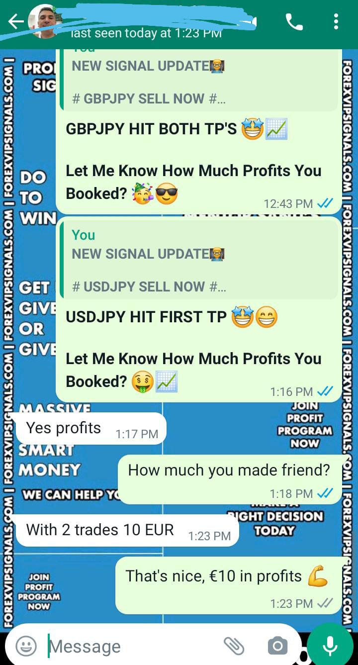 forex chart with forex vip signals