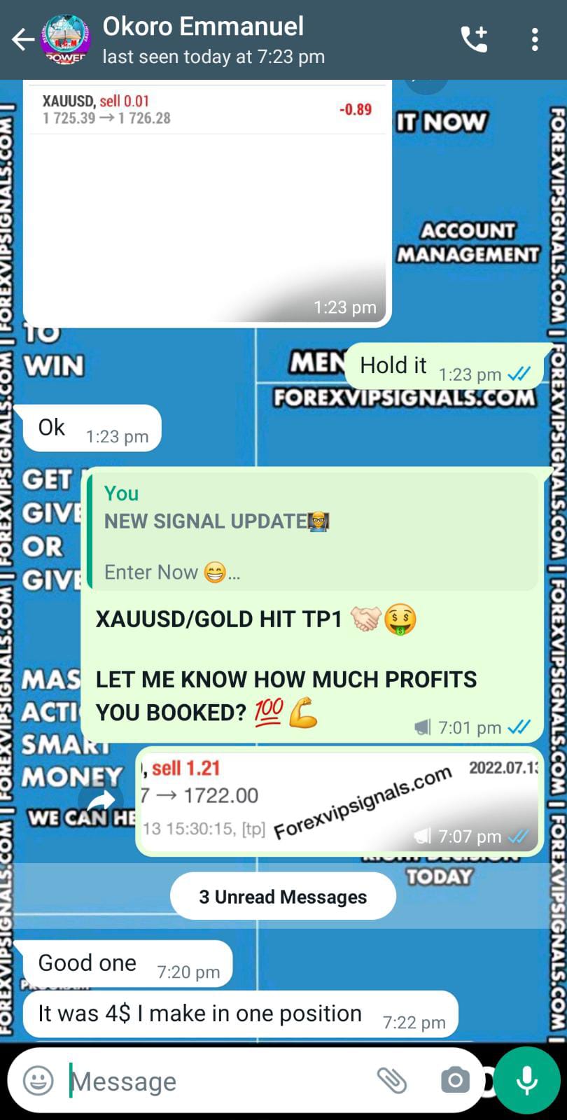 forex chart with forex vip signals